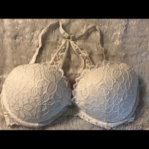 VS White Super Lacey Racerback